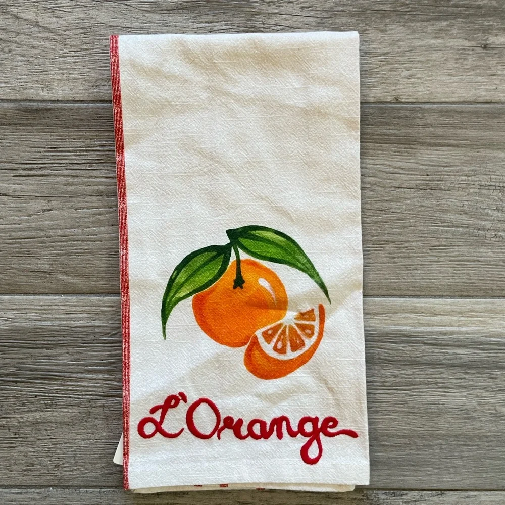 ❤️ ANTHROPOLOGIE HARLIE BROWN STUDIO BELLE JOURNEE DISH TOWEL NEW